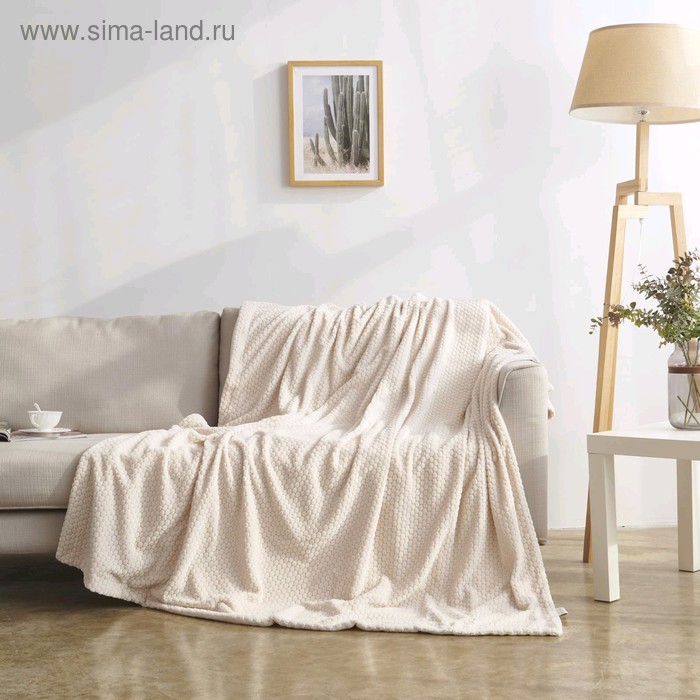 фото Плед «каролина», размер 220 × 240 см, кремовый sofi de marko