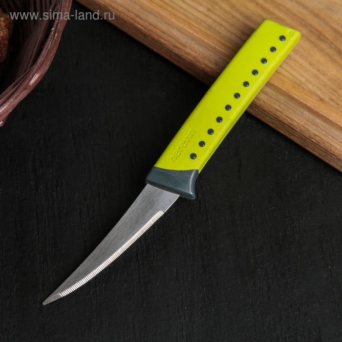 фото Нож кухонный lemax, 8,2 см, овощной, цвет микс herevin