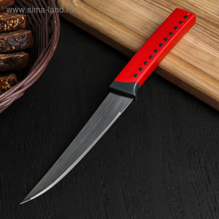 фото Нож кухонный lemax, 14 см, для хлеба, цвет микс herevin