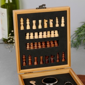 Подарочные наборы для вина с шахматами "Истина в вине", 14,6 х 16,7 см от Сима-ленд