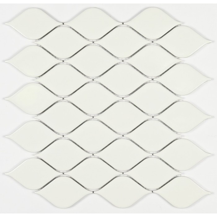 Мозаика керамическая Bonaparte Melany White glossy, 264 х 280 мм