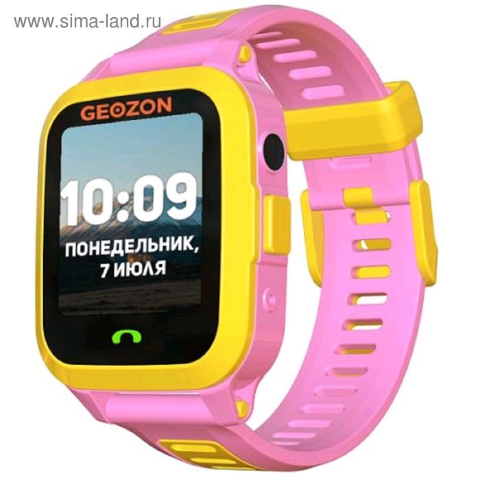 фото Смарт-часы geozon active 1.44", ips, ip67, glonass, gps, android, ios, розовые
