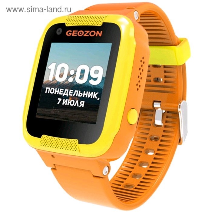 фото Смарт-часы geozon air 1.22", ips, ip65, glonass, gps, wi-fi, android, ios, оранжевые