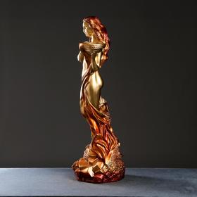 

Фигура "Девушка обнаженная на камнях" золото, 79х27х24см
