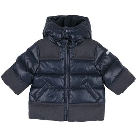 

Куртка для мальчиков, глубокий капюшон, рост 74 см, цвет тёмно-синий