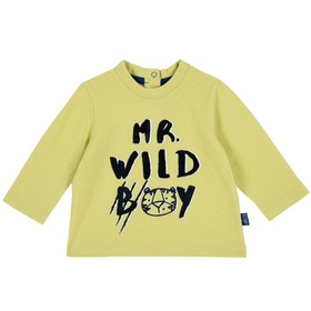 

Лонгслив для мальчиков, рост 74 см, цвет жёлтый, принт Wild boy