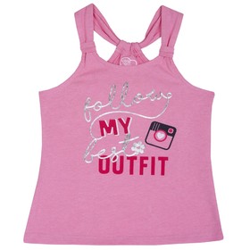 

Майка надпись My Outfit, для девочки, рост 116 см, цвет розовый