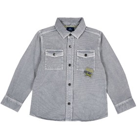 

Рубашка для мальчиков, рост 110 см, цвет серый