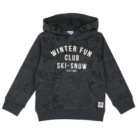 

Толстовка для мальчиков Winter fun club, рост 98 см, цвет тёмно-серый