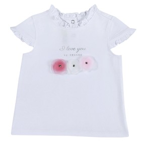 

Футболка детская, рост 98 см, принт цветы