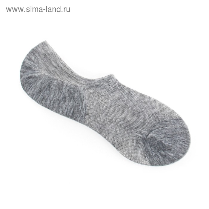 фото Носки невидимые мужские сеточка, цвет серый, размер 39-44 hobbyline
