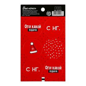 

Наклейки бумажные «Ого! Какой подарок », на подарки, 16 × 9 см
