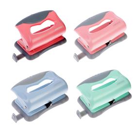 

Дырокол 10 листов deVENTE Pastel, пластиковый, с линейкой, микс*3 цвета