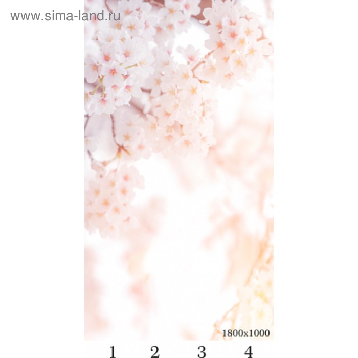 Панель потолочная PANDA Сакура панно 4110 (упаковка 4 шт.), 1,8х1 м