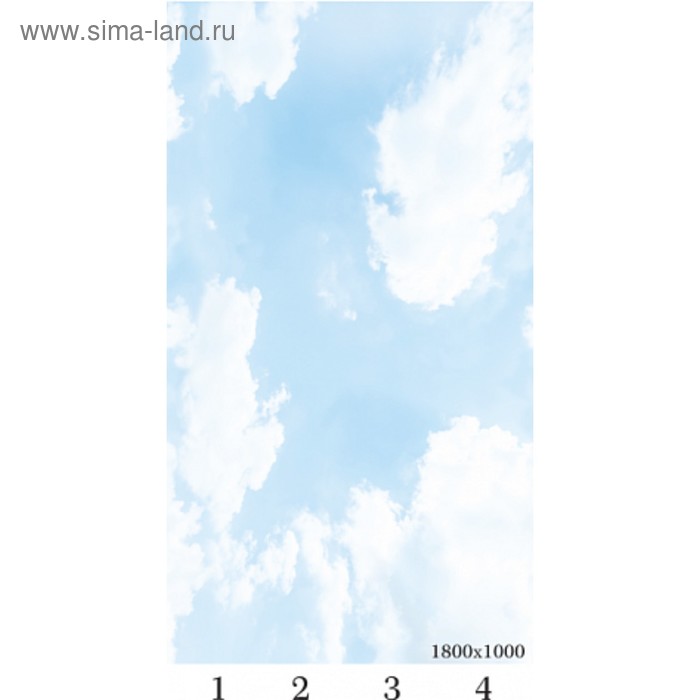 Панель потолочная PANDA Небо панно 4120 (упаковка 4 шт.), 1,8х1 м