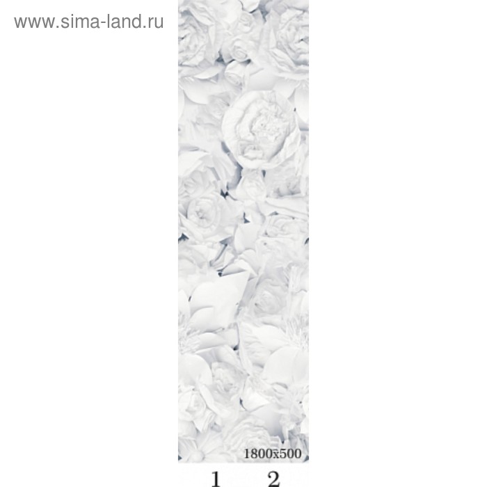 Панель потолочная PANDA Цветы добор 4141 (упаковка 4 шт.), 1,8х0,25 м
