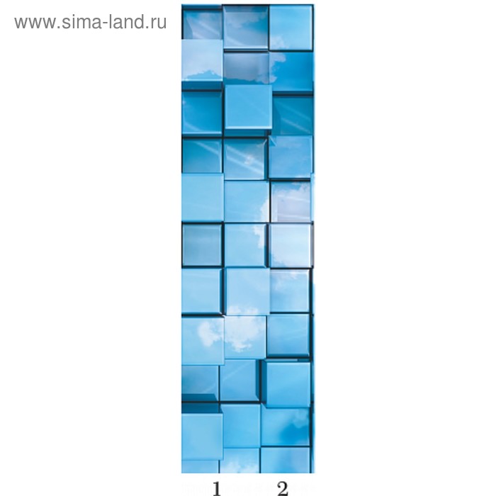 Панель потолочная PANDA Куб добор 4171 (упаковка 4 шт.), 1,8х0,25 м