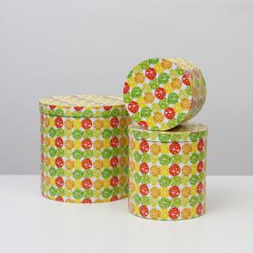 

Набор круглых коробок 3 в 1 "Шары и бабочки", 30 х 30 х 30 - 20 х 20 х 15 см