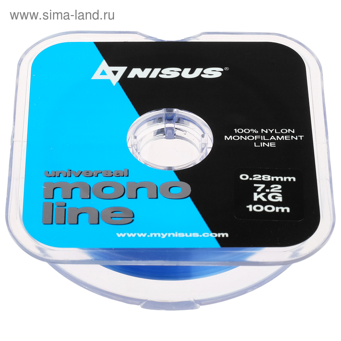 Леска NISUS MONOLINE Blue 0,28 мм/100 м