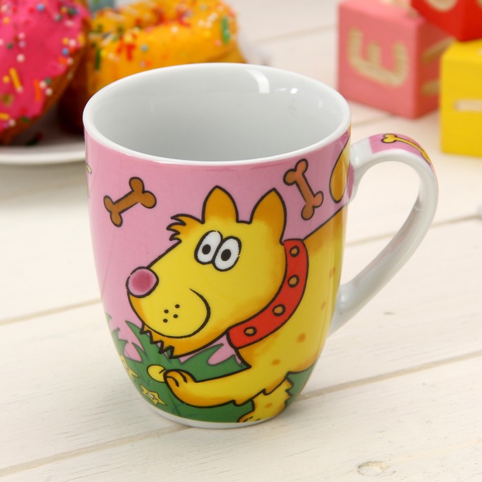 Набор детской посуды "Дружок", 2 предмета: кружка 300 мл, блюдце