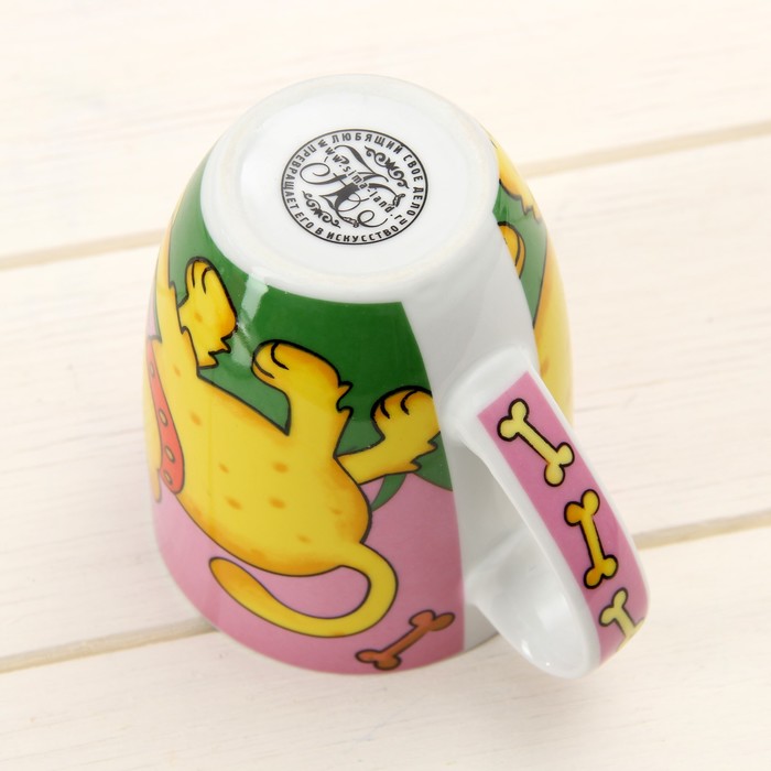 Набор детской посуды "Дружок", 2 предмета: кружка 300 мл, блюдце