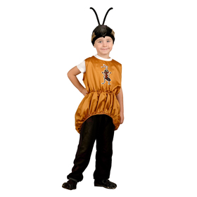 Карнавальный костюм «Муравей», жилет, шапка, р. 32-34, рост 116-128 см Ош