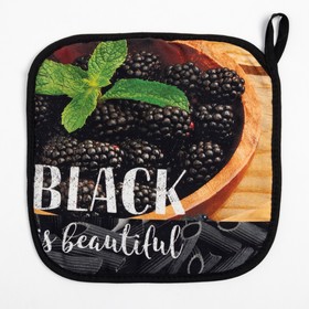 

Прихватка "Этель" BLACK 19х19см,100% х/л, ватин 250г/м2