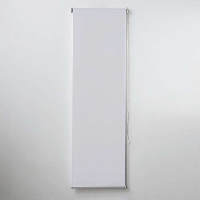 фото Штора рулонная «механика», 60×180 см (с учётом креплений 3,5 см), цвет белый