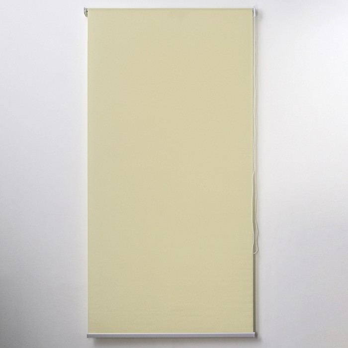 Штора рулонная «Механика», 100×180 см (с учётом креплений 3,5 см), цвет бежевый
