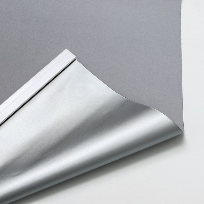 Штора рулонная «Механика. Блэкаут», 60×180 см (с учётом креплений 3,5 см), цвет серый