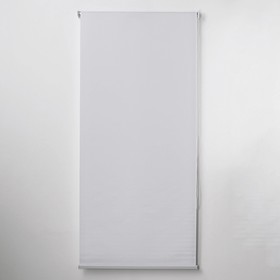 Штора рулонная «Механика. Блэкаут», 90×180 см (с учётом креплений 3,5 см), цвет светло-серый