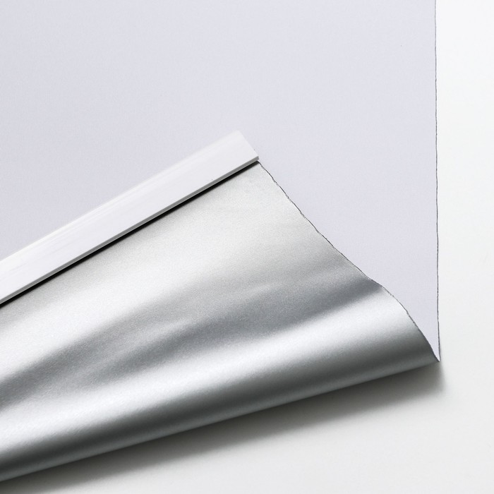 Штора рулонная «Механика. Блэкаут», 90×180 см (с учётом креплений 3,5 см), цвет светло-серый