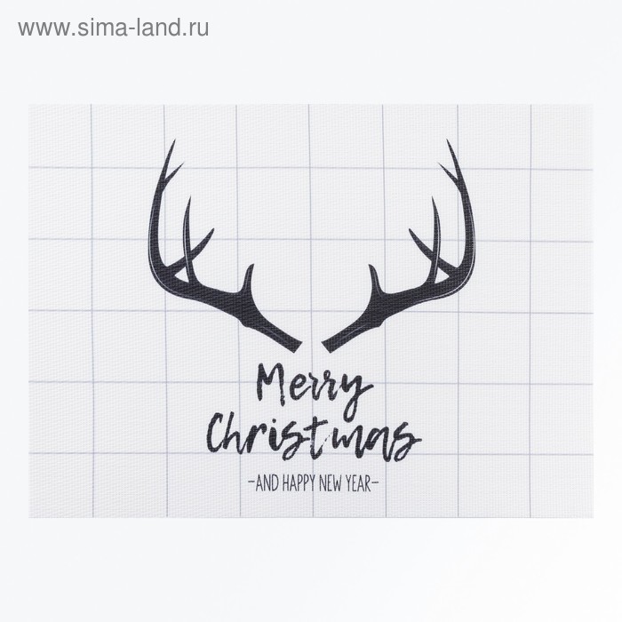 

Новогодняя салфетка на стол Merry Christmas, 40х29 см