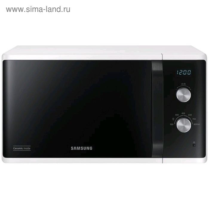 Микроволновая печь Samsung MS23K3614AW/BW, 800 Вт, 23 л, чёрно-белая