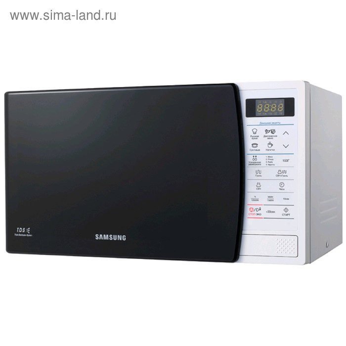 Микроволновая печь Samsung GE83KRW-1, 800 Вт, 23 л, гриль, чёрно-белая
