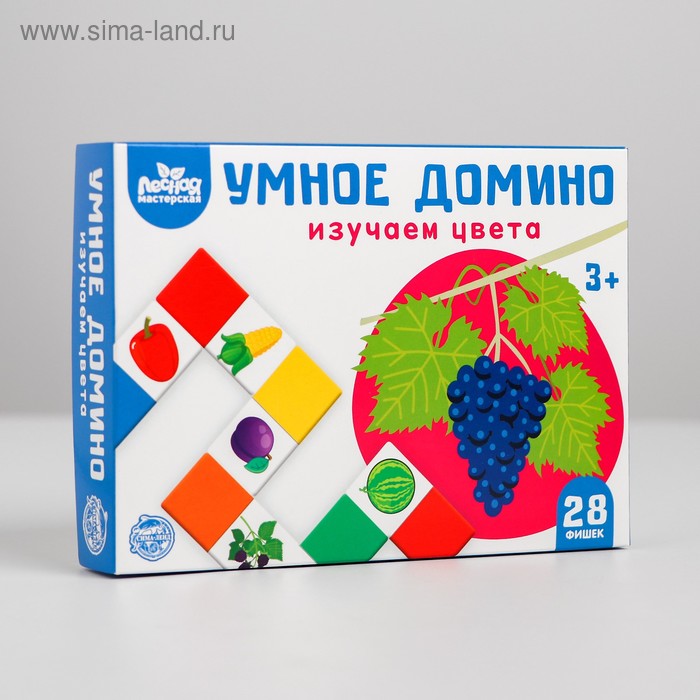 

Умное домино. Изучаем цвета, 28 фишек