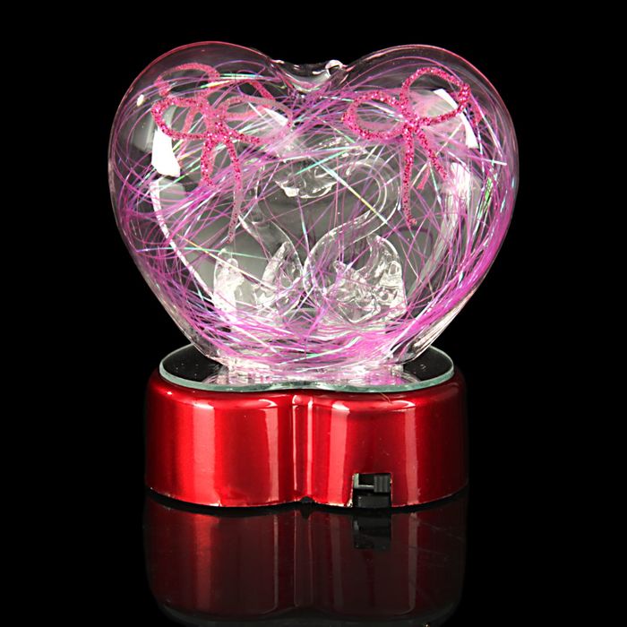 Сувенир "Лебединое Сердце" свет