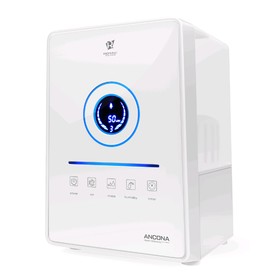 

Увлажнитель воздуха Royal Clima ANCONA, ультразвуковой, 30 Вт, 5.5 л, 350 мл/ч, белый