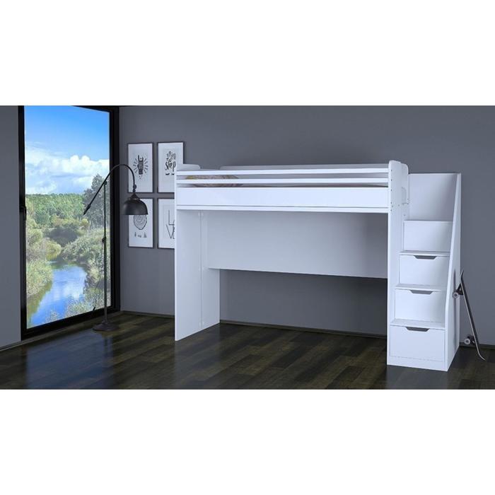 фото Декоративный элемент для кровати-чердака polini kids city, цвет белый