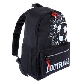 

Рюкзак молодежный deVENTE, 44 х 31 х 20, Football, черный