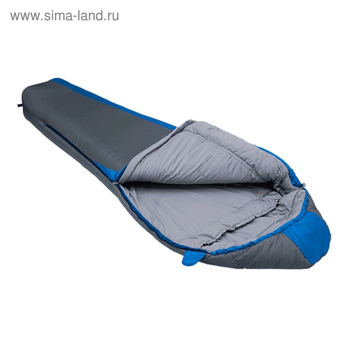 Спальный мешок BTrace Nord 5000XL , 90x230 см, -5C, правый, цвет серый, синий