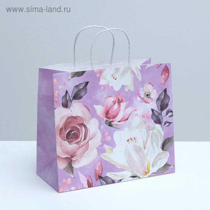 

Пакет подарочный крафтовый Love, 32 × 28 × 15 см
