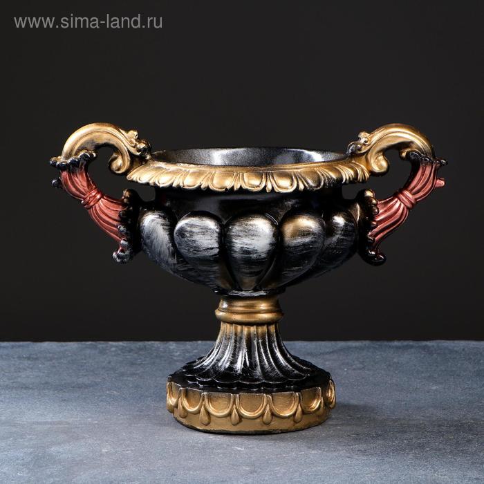 

Вазон "Арабская", черное золото, 1,3л/ 25х18х20см