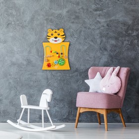 

Бизиборд настенный «Тигрёнок» 55×36×6 см