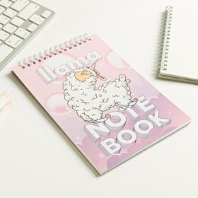 

Блокнот Llama NoteBook, на гребне, А5, 40 листов