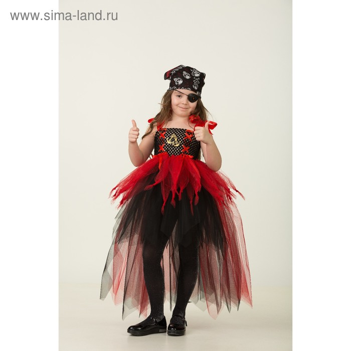 Карнавальный костюм «Пиратка», сделай сам, корсет, ленты, брошки, аксессуары