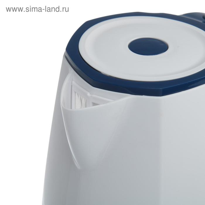 

Чайник электрический ENERGY E-276, пластик, 1.8 л, 2200 Вт, подсветка, бело-синий