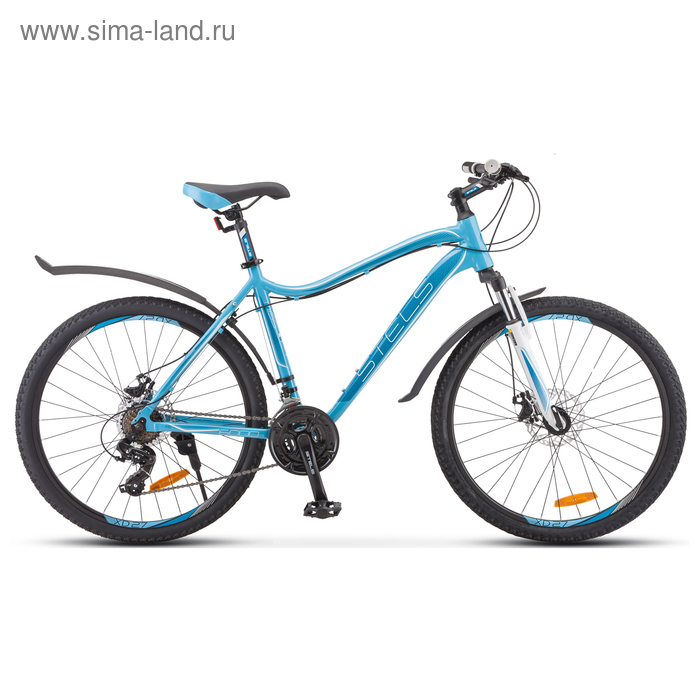 Велосипед 26 Stels Miss-6000 MD, V010, цвет голубой, размер 15 велосипед 26 stels miss 6100 d v010 цвет светло красный размер рамы 17