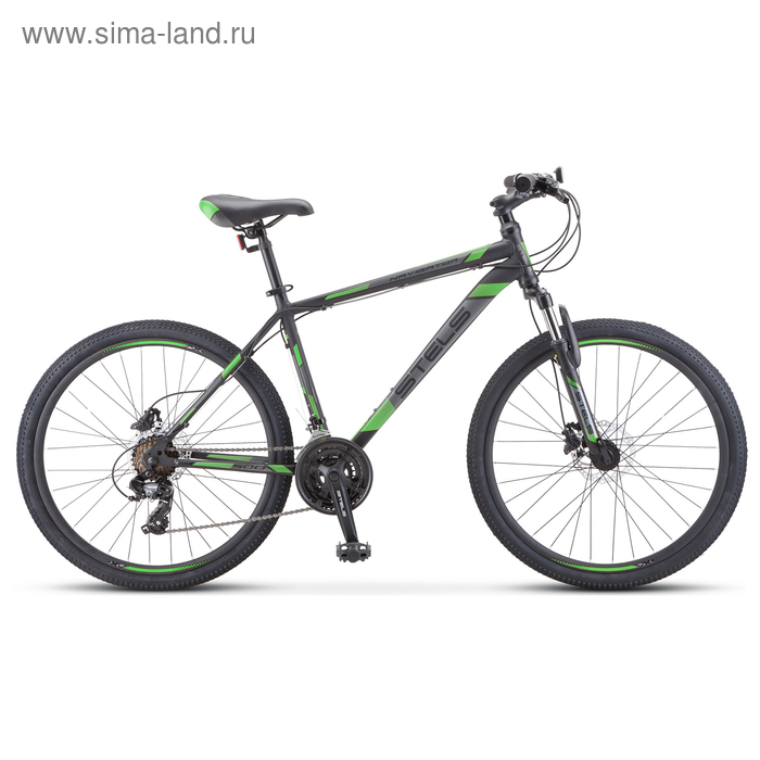 фото Велосипед 26" stels navigator-500 md, f010, цвет черный/зеленый, размер 20"