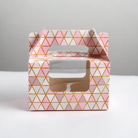 

Коробка на 2 капкейка «Подарок», 16 × 10 × 8 см